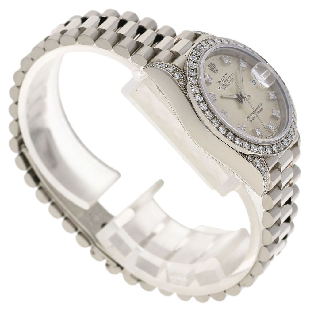 Rolex Datejust Diamond Watch 18k White Gold — view 2