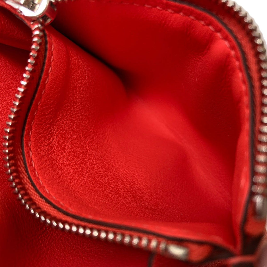 Hermes Avec Soie Silver Bifold Wallet Silk — view 6