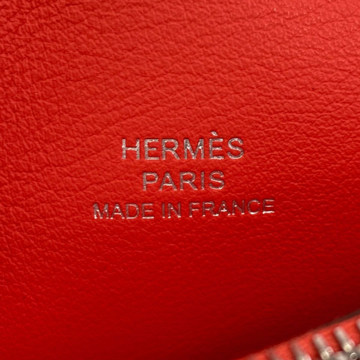 Hermes Avec Soie Silver Bifold Wallet Silk — view 7