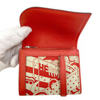 Hermes Avec Soie Silver Bifold Wallet Silk — view 4