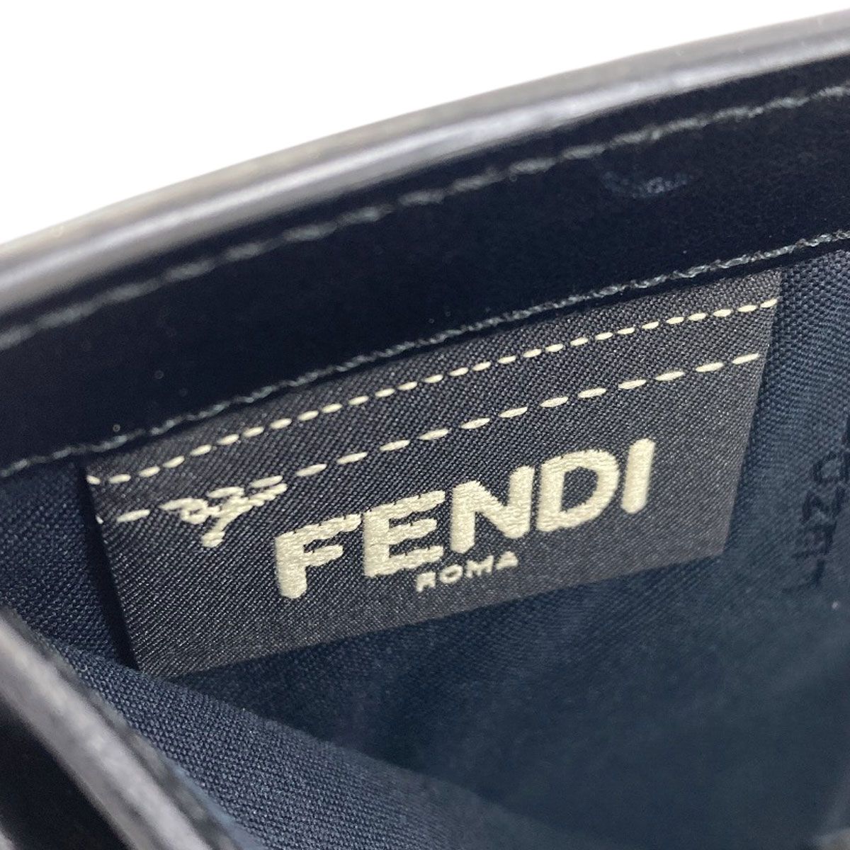 Fendi Logo Bifold Wallet Leather — view 8