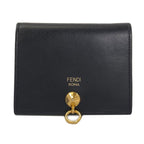 Fendi Logo Bifold Wallet Leather