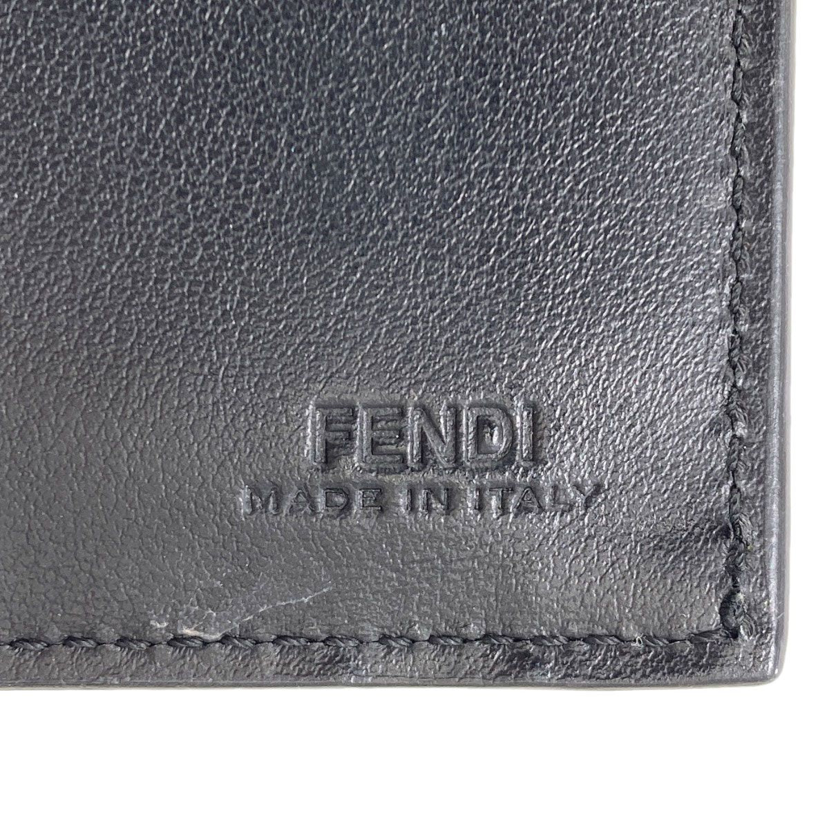 Fendi Logo Bifold Wallet Leather — view 7