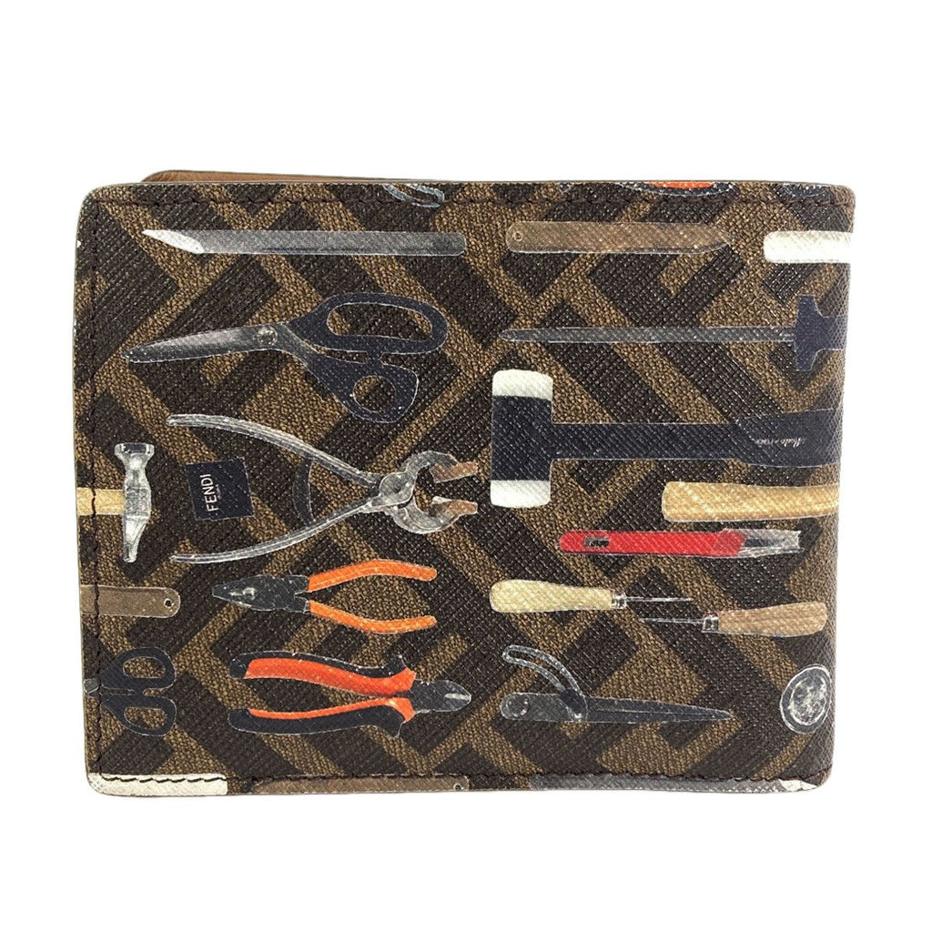 Fendi Zucca Pattern Twill Print Bifold Wallet — view 2
