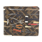 Fendi Zucca Pattern Twill Print Bifold Wallet