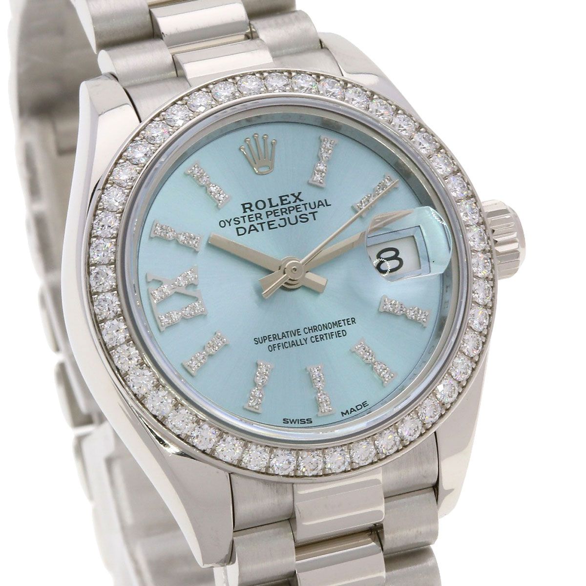 Rolex Datejust 28 Bezel Diamond Watch PT — view 4