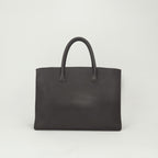 Hermes White Bus GM Tote Togo Chocolate Brown Gold Handbag Business Briefcase — view 3