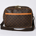 Louis Vuitton Shoulder Bag Reporter GM Monogram Brown Gold