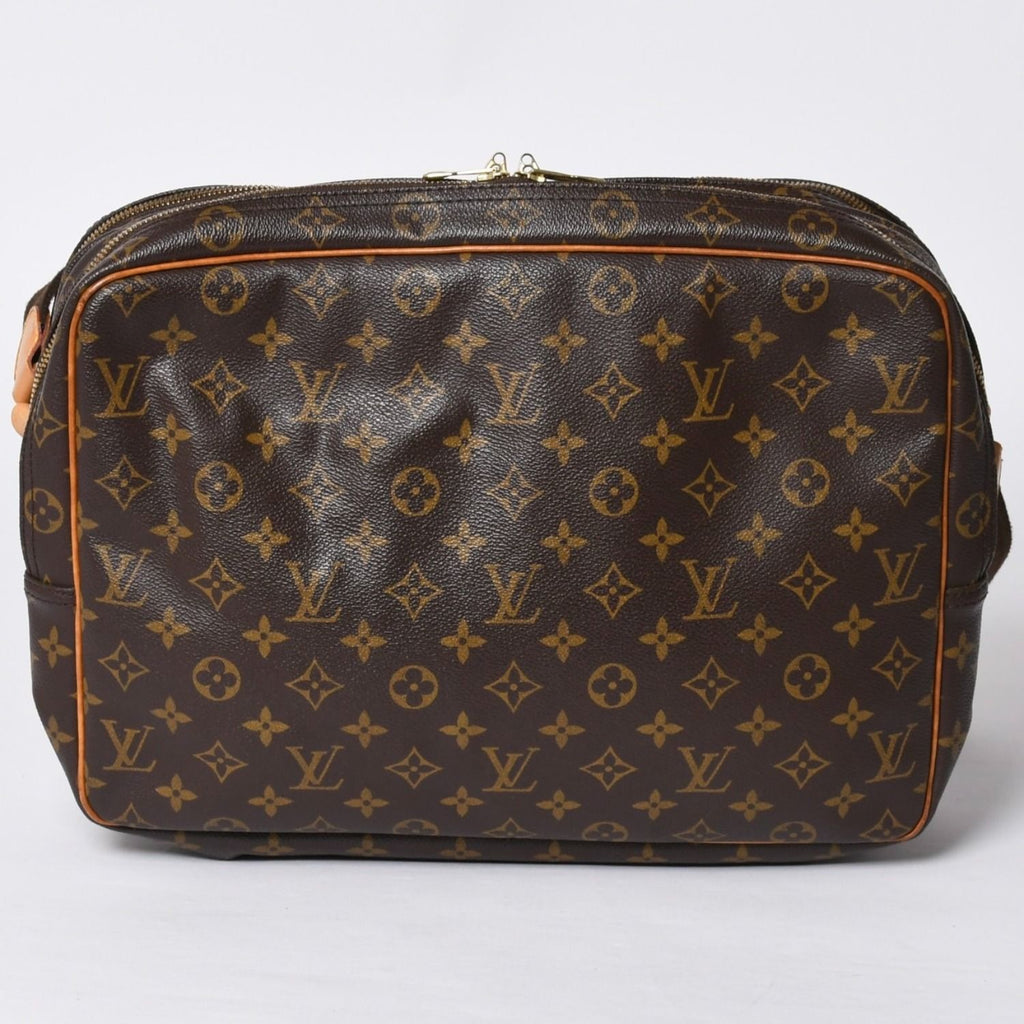 Louis Vuitton Shoulder Bag Reporter GM Monogram Brown Gold — view 2