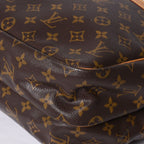 Louis Vuitton Shoulder Bag Reporter GM Monogram Brown Gold — view 7