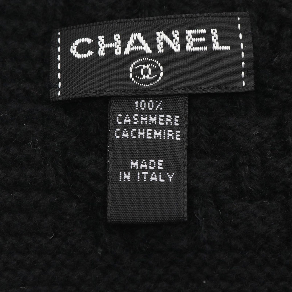 Chanel Scarf CC Logo Black — view 4