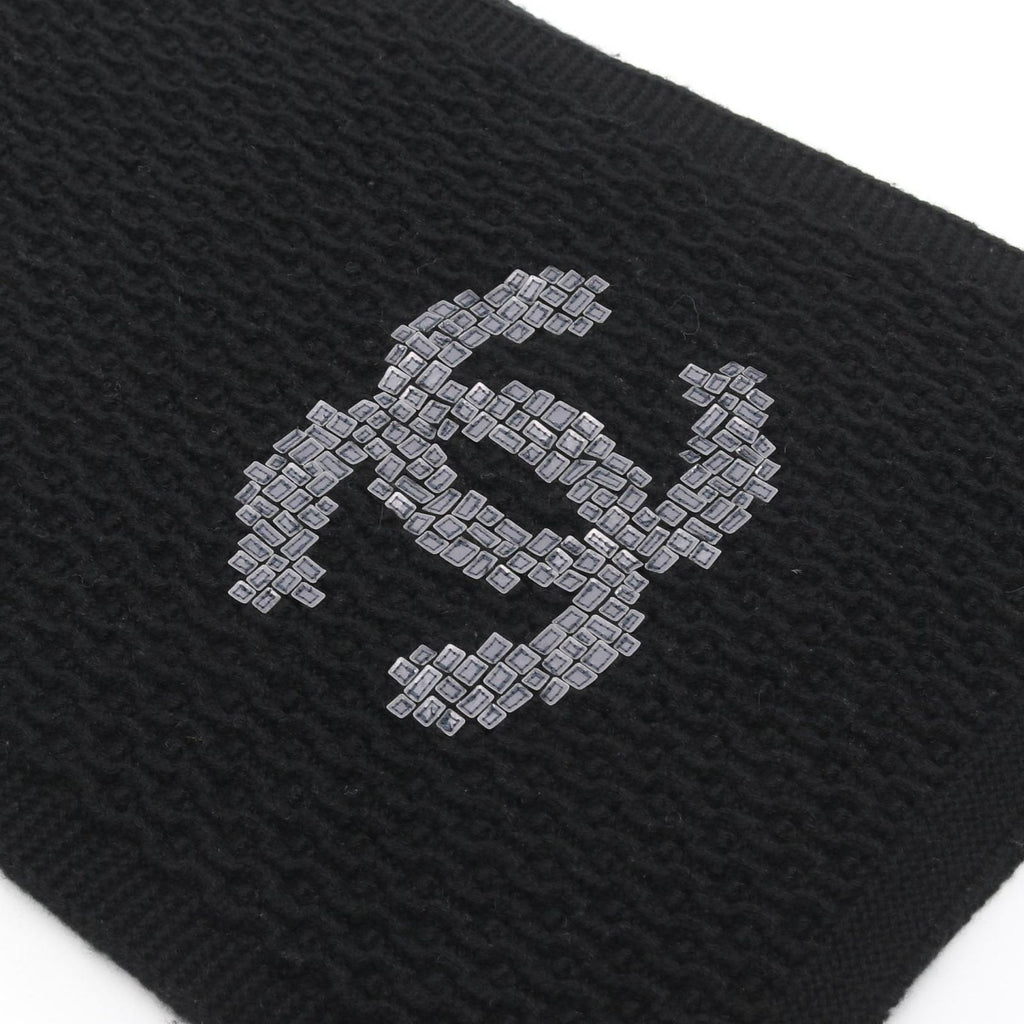 Chanel Scarf CC Logo Black — view 2
