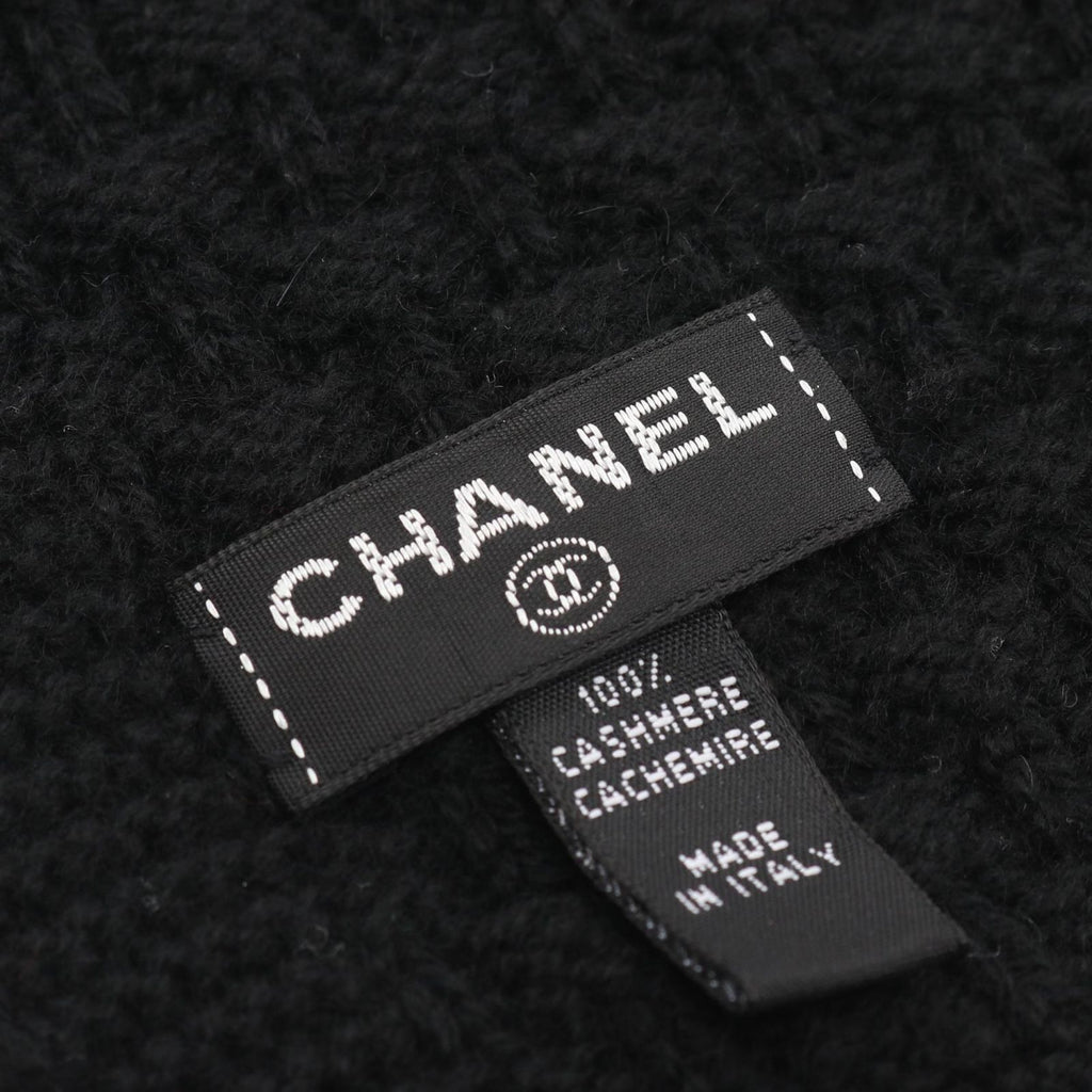 Chanel Scarf CC Logo Black — view 3