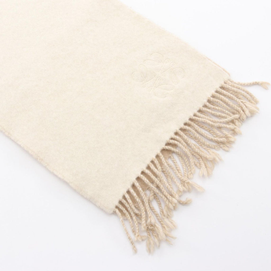 Loewe Scarf Anagram Beige Wool — view 2