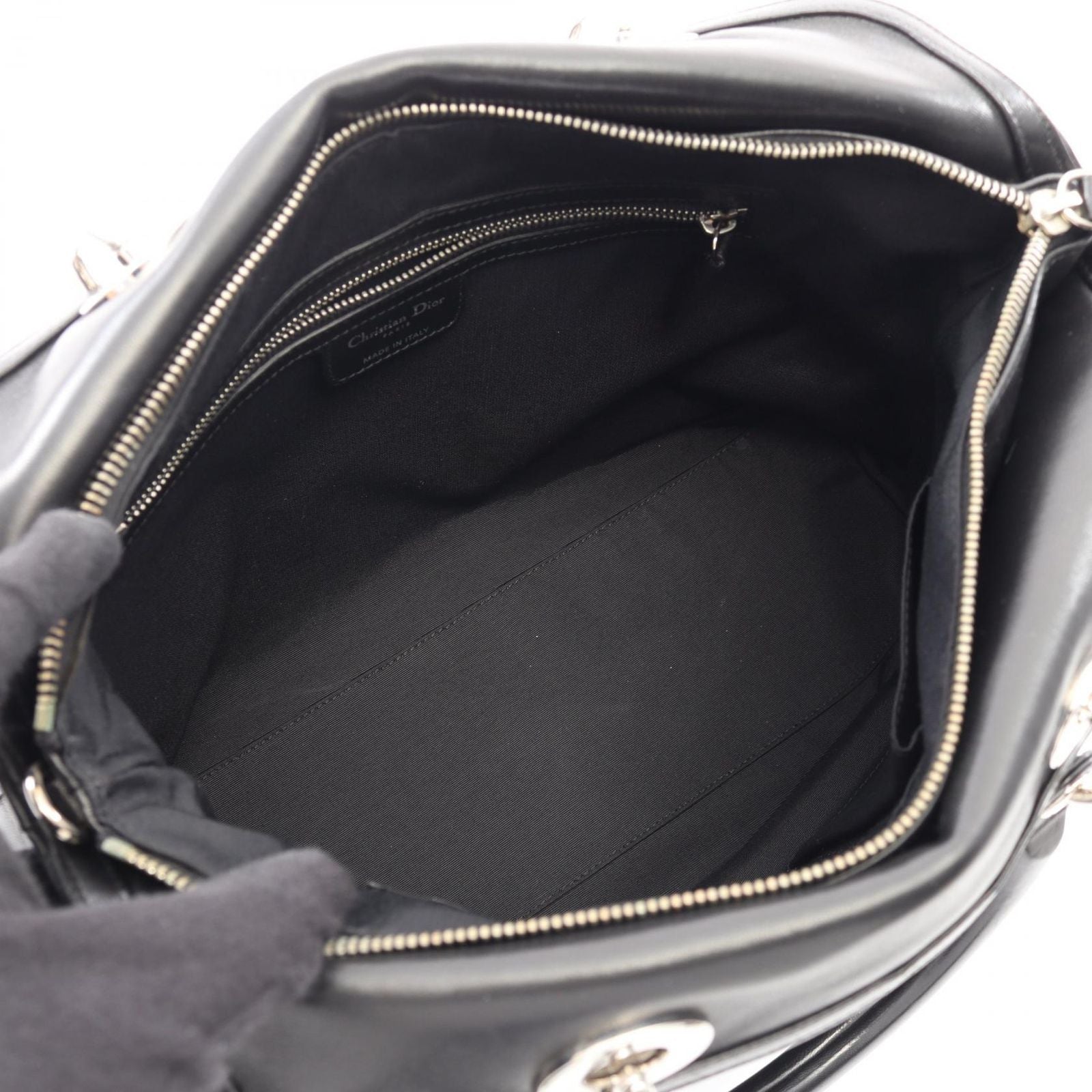 Dior Handbag Granville Cannage 2-Way Black Leather — view 3