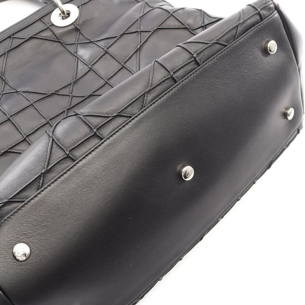 Dior Handbag Granville Cannage 2-Way Black Leather — view 8