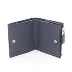 Prada Bifold Wallet Saffiano Navy Leather Triangle Logo — view 3