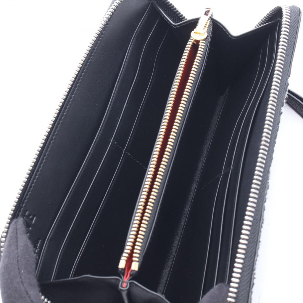 Loewe Round Wallet Puzzle Around Zip Black Green Red Leather — view 3