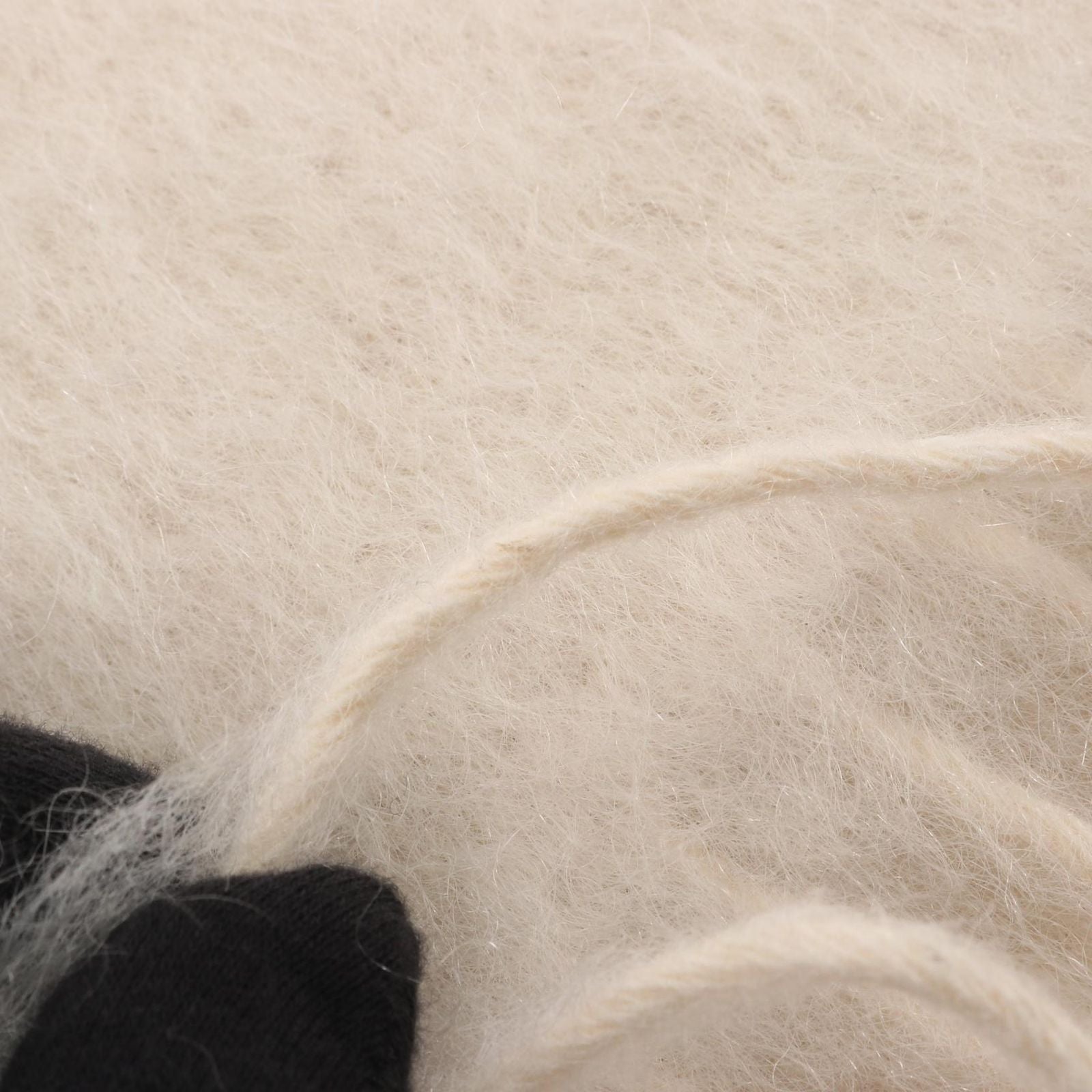 Loewe Scarf Anagram Ivory Wool — view 6