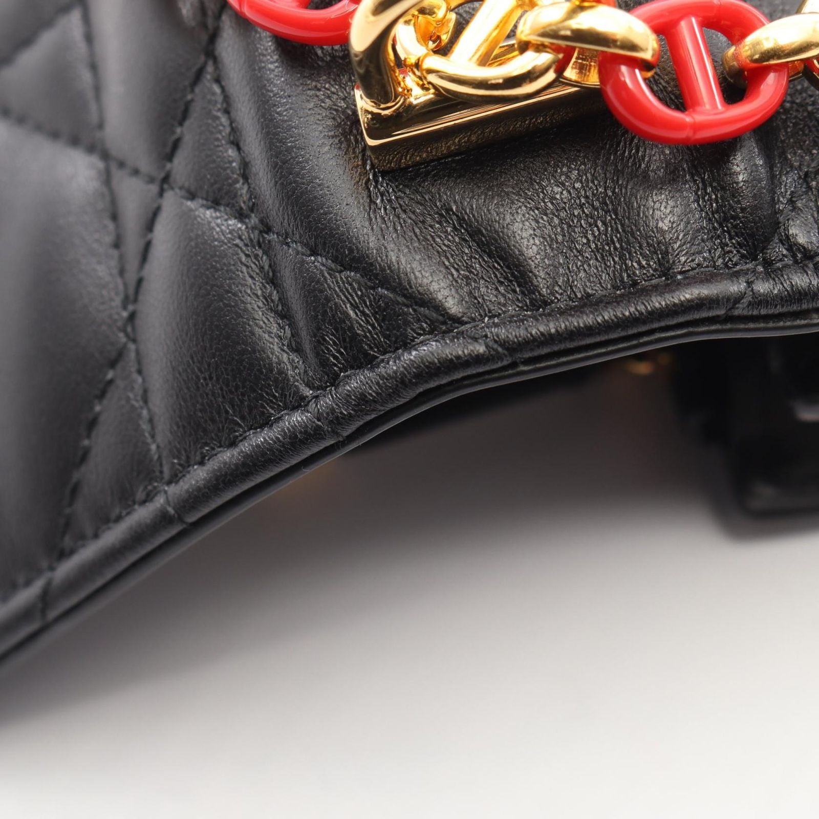 Dior Shoulder Bag Miss Caro Macro Cannage Black Leather — view 7