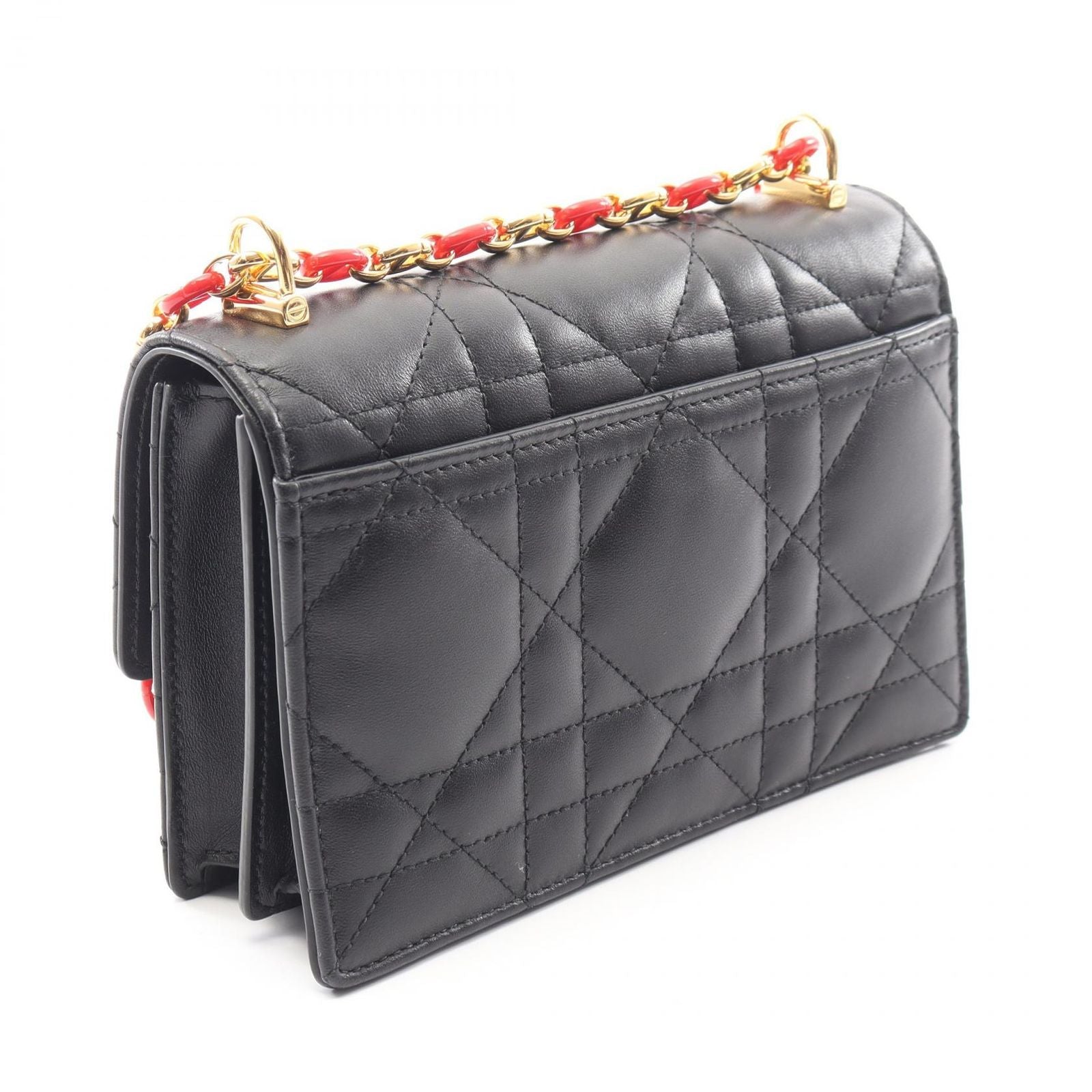 Dior Shoulder Bag Miss Caro Macro Cannage Black Leather — view 2