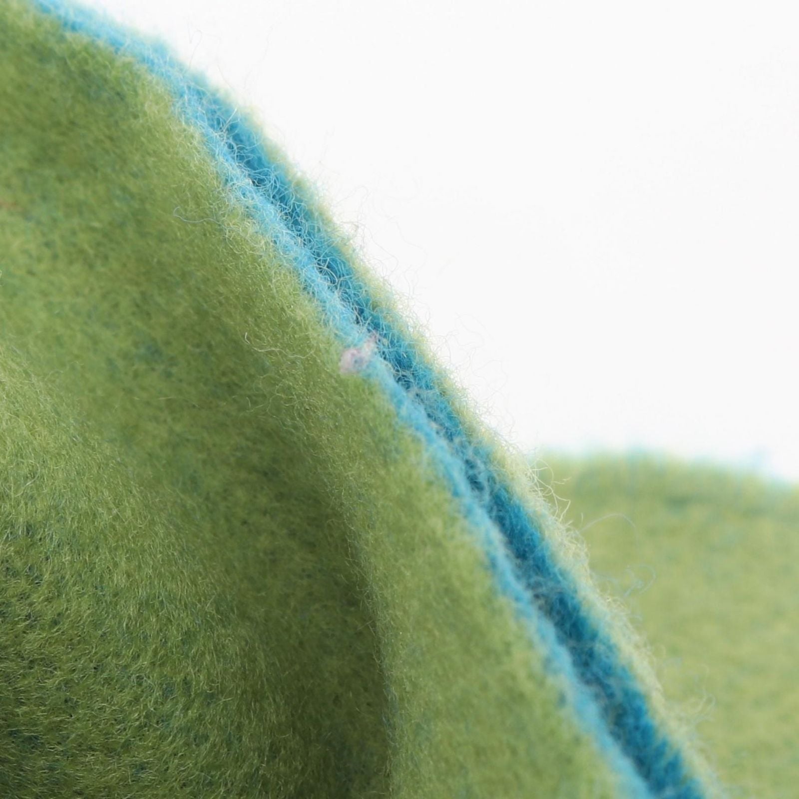 Loewe Scarf Anagram Bicolor Green Wool — view 5