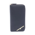 Fendi Round Wallet Bug's Eye Black Leather