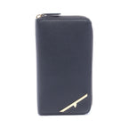 Fendi Round Wallet Bug's Eye Black Leather