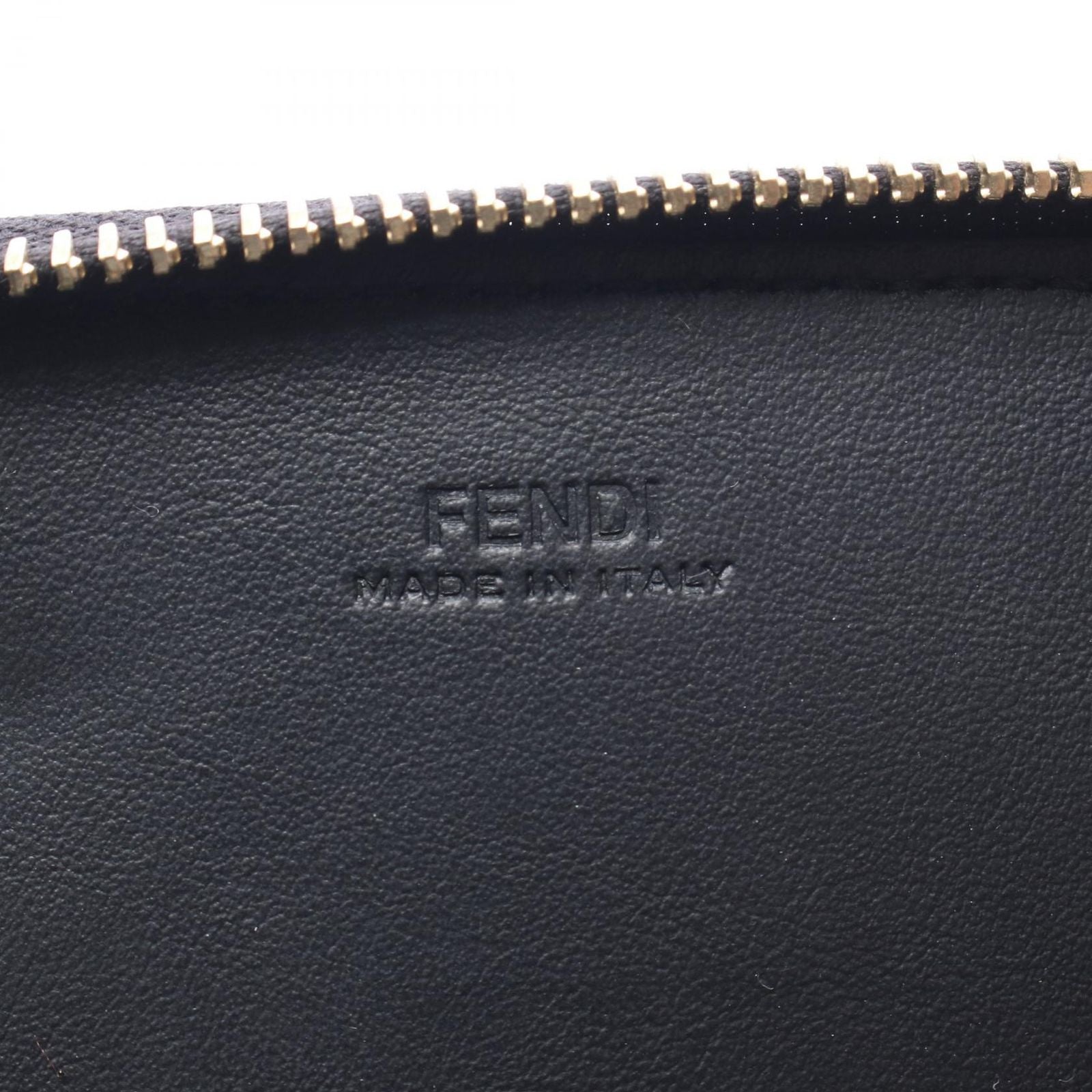 Fendi Round Wallet Bug's Eye Black Leather — view 4