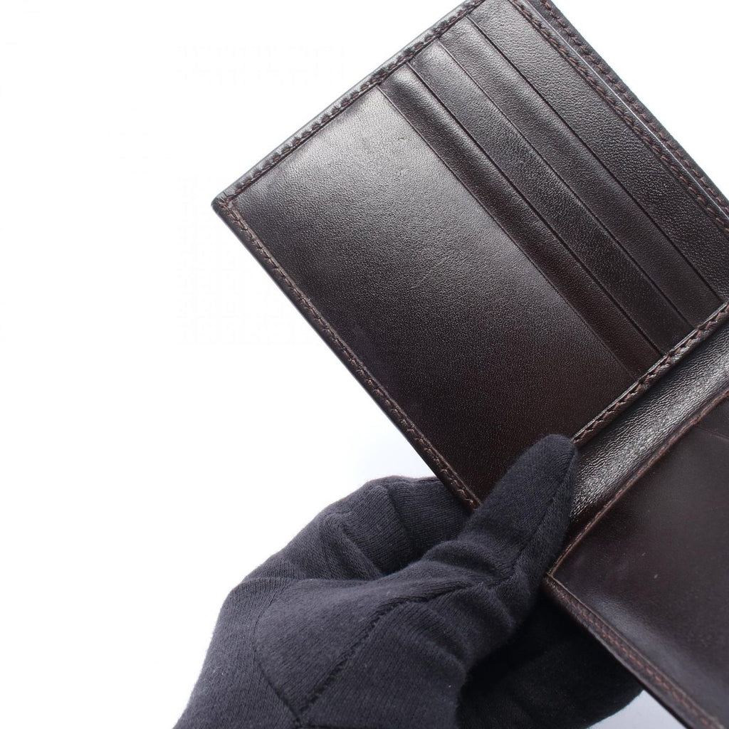 Fendi Bifold Wallet Zucca Dark Brown Canvas Leather Billfold — view 6