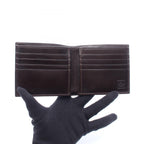 Fendi Bifold Wallet Zucca Dark Brown Canvas Leather Billfold — view 3