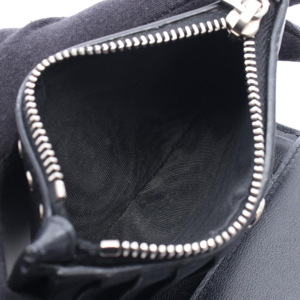 Saint Laurent Paris Bifold Wallet Studded Black Leather — view 6