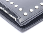 Saint Laurent Paris Bifold Wallet Studded Black Leather — view 7