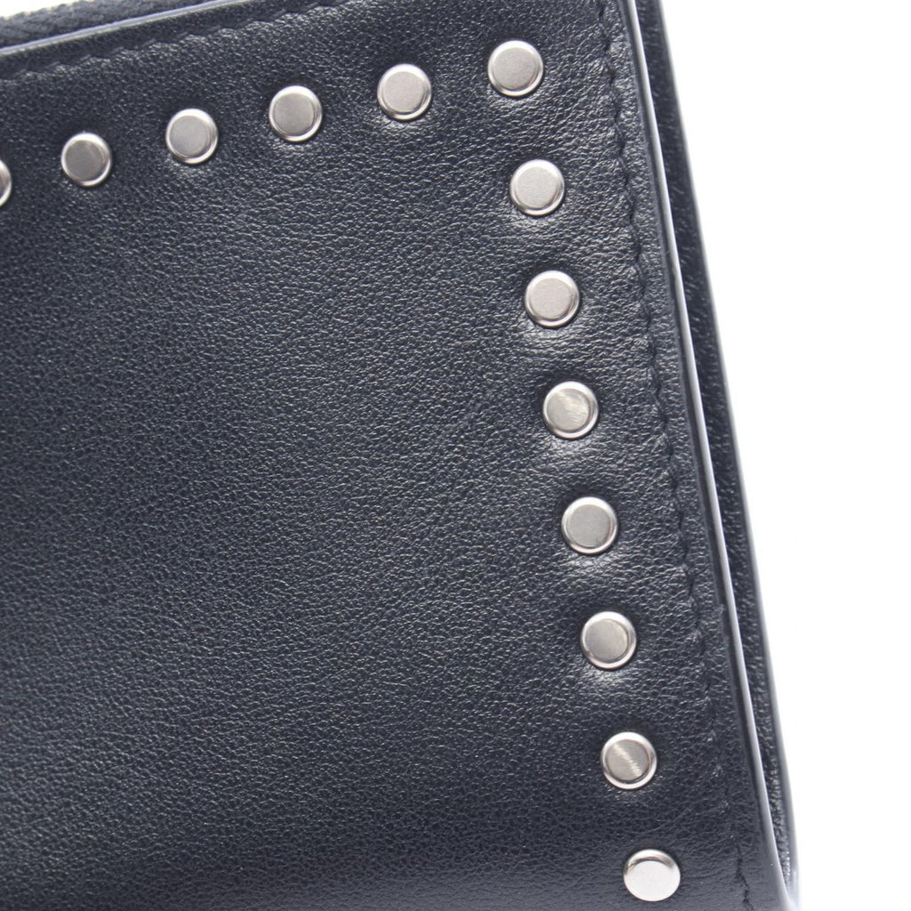 Saint Laurent Paris Bifold Wallet Studded Black Leather — view 8