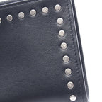 Saint Laurent Paris Bifold Wallet Studded Black Leather — view 8
