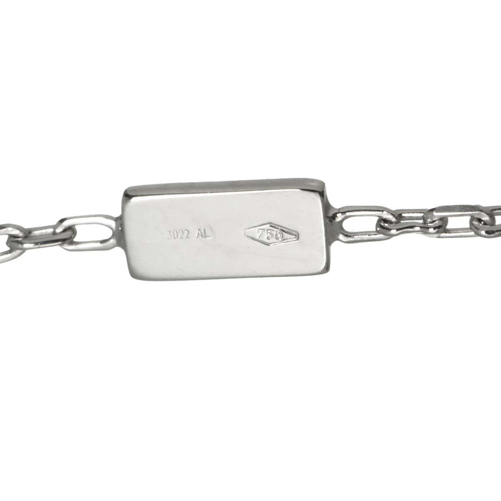 Gucci Cube Blue Topaz Necklace 38 cm 18k WG White Gold — view 4