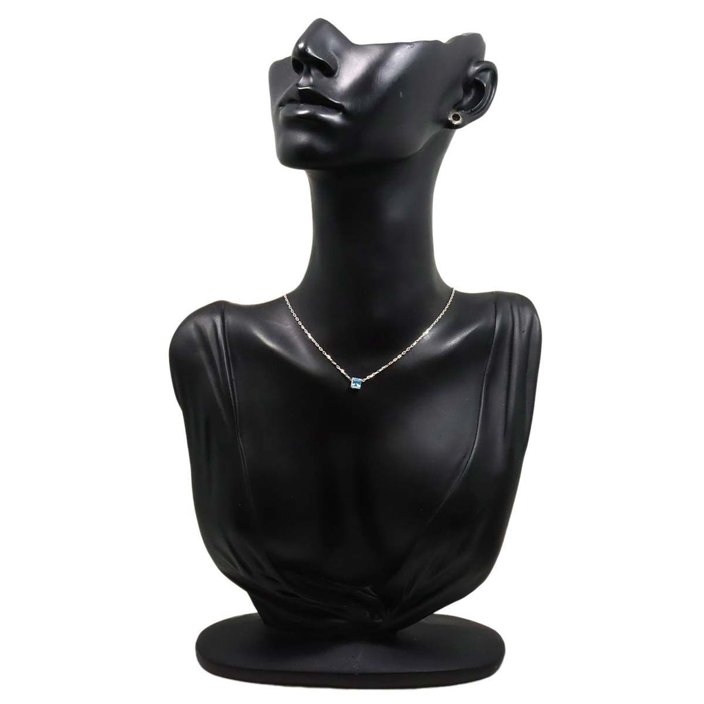 Gucci Cube Blue Topaz Necklace 38 cm 18k WG White Gold — view 6