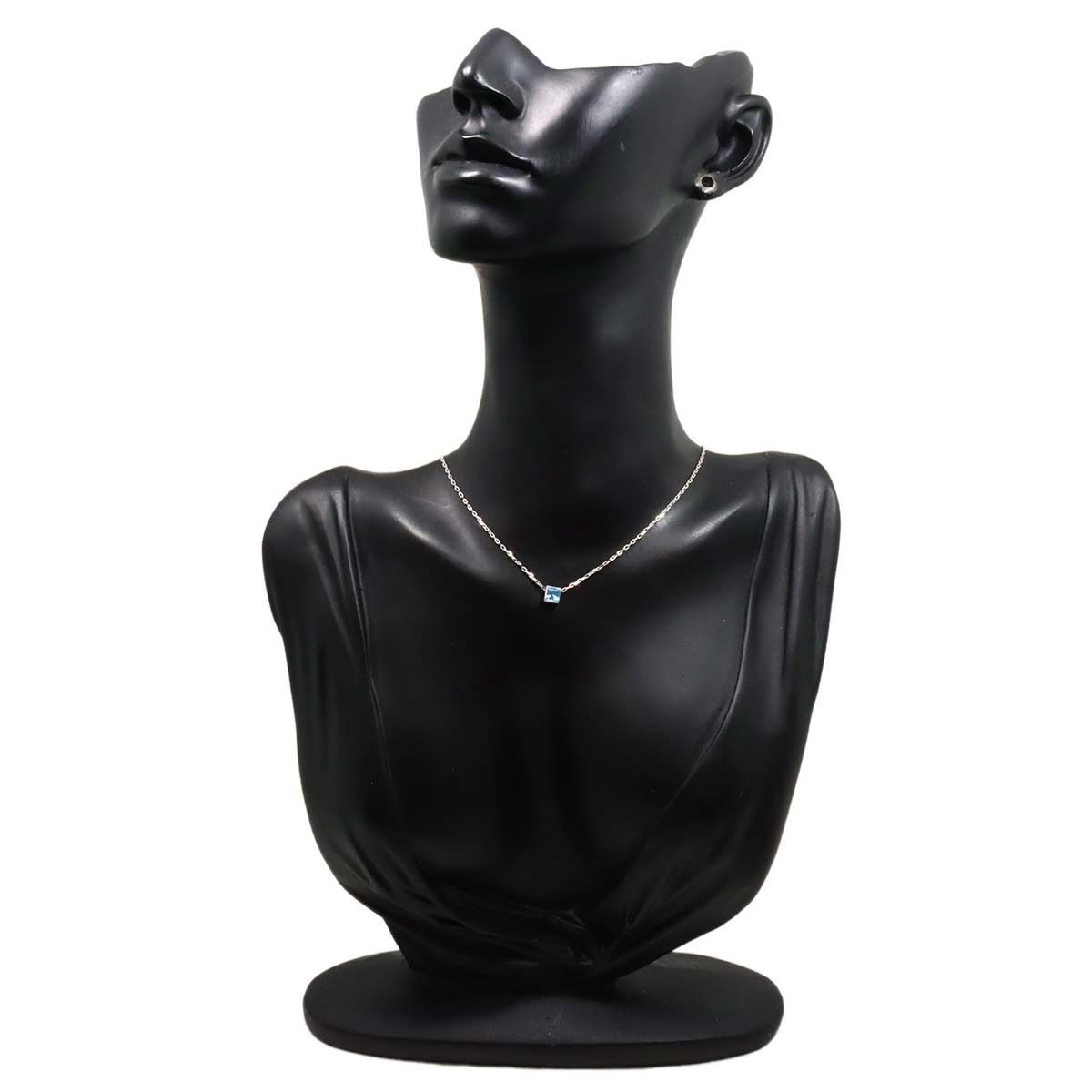 Gucci Cube Blue Topaz Necklace 38 cm 18k WG White Gold — view 6