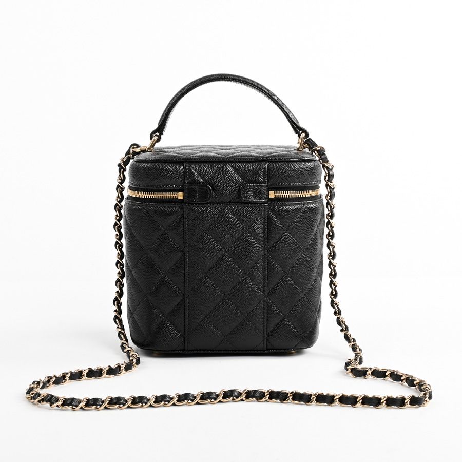 Chanel Shoulder Bag Top Handle Chain Vanity Case — view 3