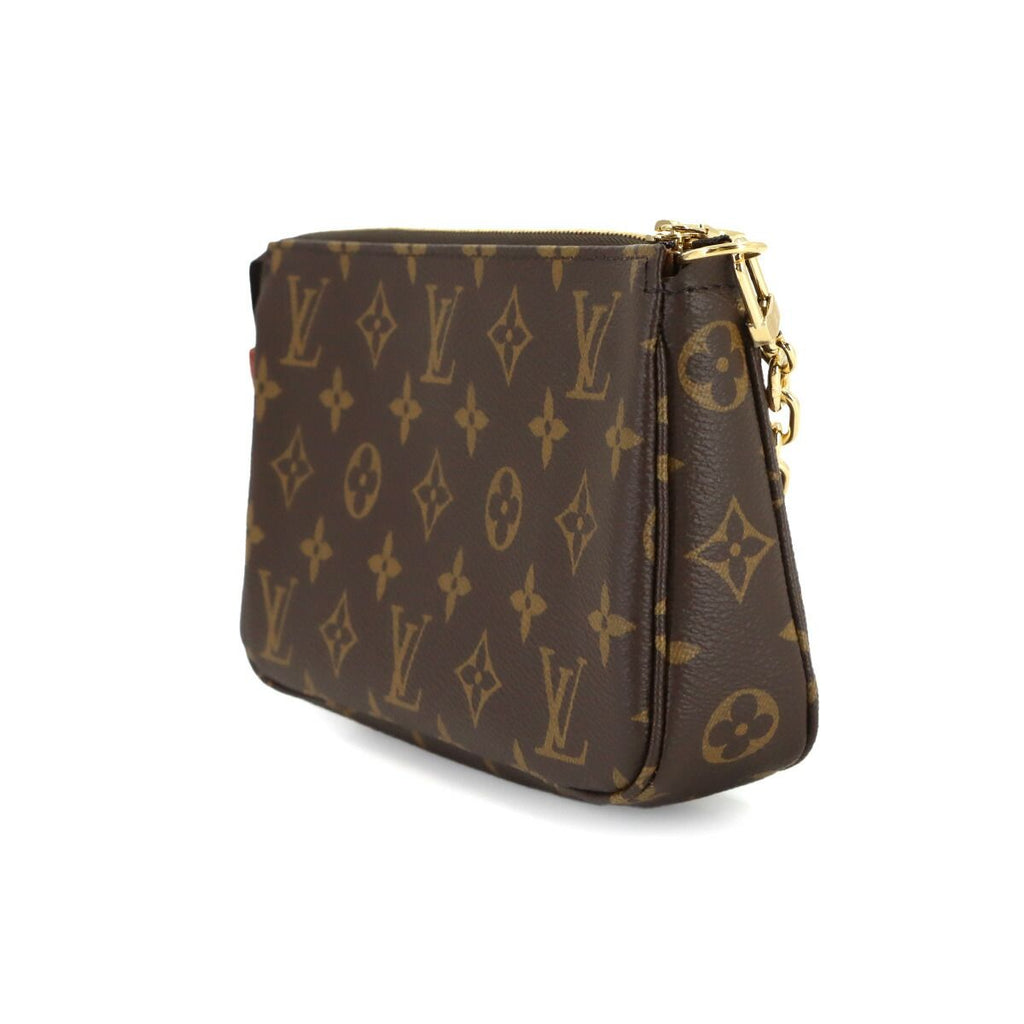 Louis Vuitton Monogram Pochette Hand Bag Brown — view 4