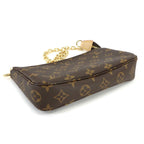 Louis Vuitton Monogram Pochette Hand Bag Brown — view 5