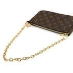 Louis Vuitton Monogram Pochette Hand Bag Brown — view 6
