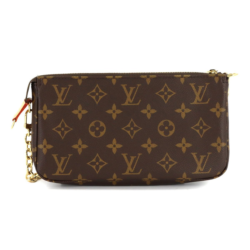 Louis Vuitton Monogram Pochette Hand Bag Brown — view 3