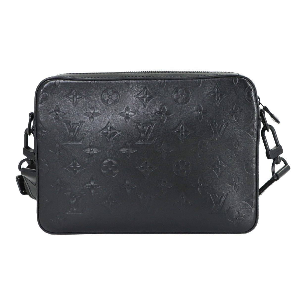 Louis Vuitton Monogram Shadow Duo Messenger Shoulder Bag Leather Black — view 3