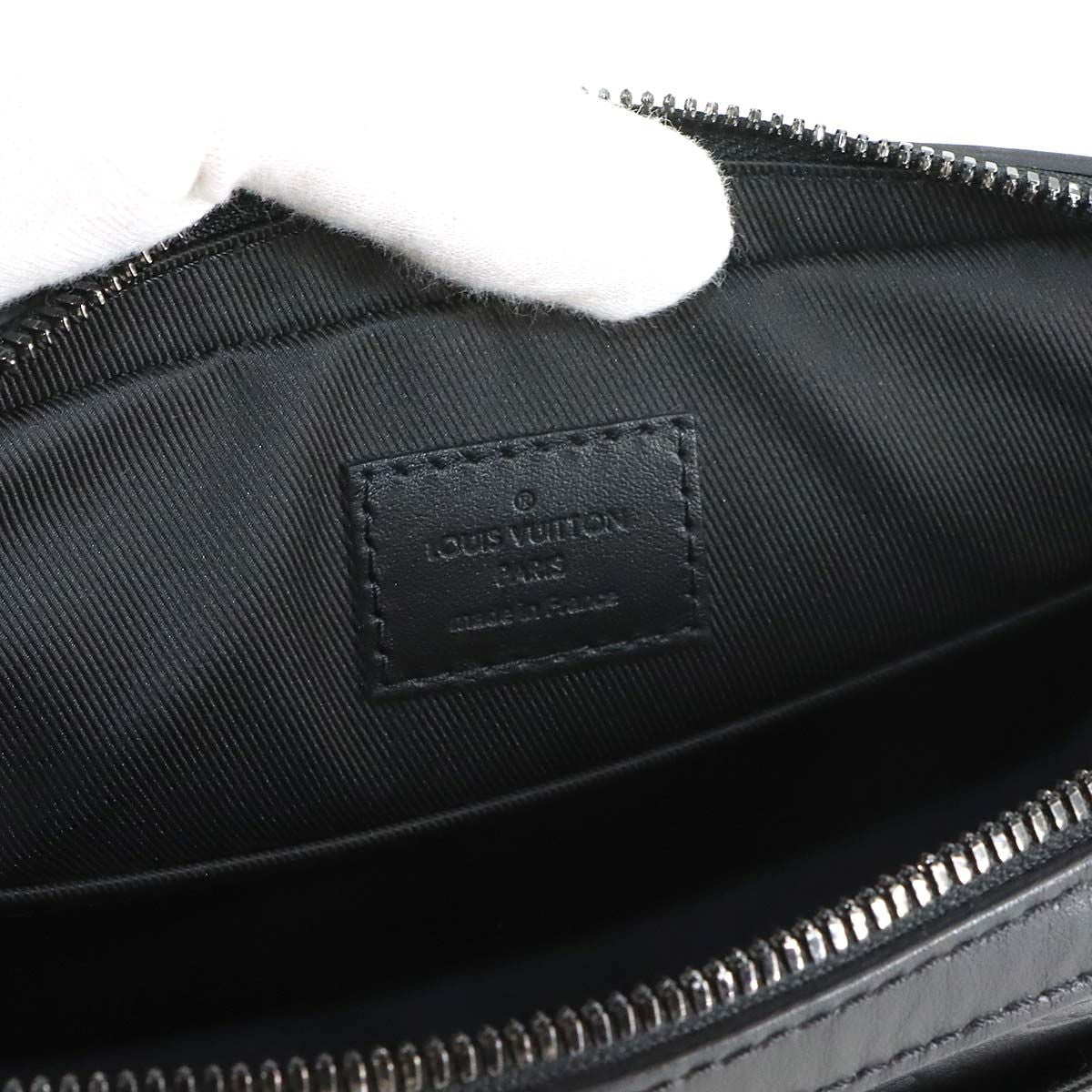 Louis Vuitton Monogram Shadow Duo Messenger Shoulder Bag Leather Black — view 7