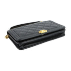 Chanel Chain Wallet Caviar Leather Black — view 5