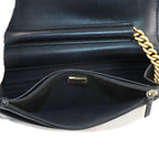 Chanel Chain Wallet Caviar Leather Black — view 9