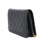 Chanel Chain Wallet Caviar Leather Black — view 4