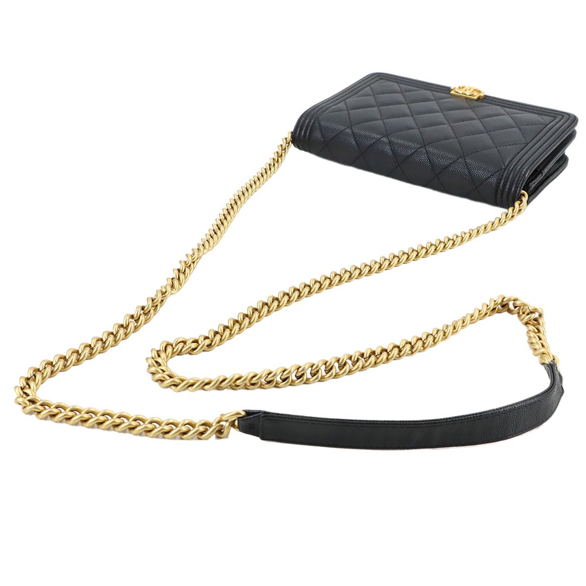 Chanel Chain Wallet Caviar Leather Black — view 6