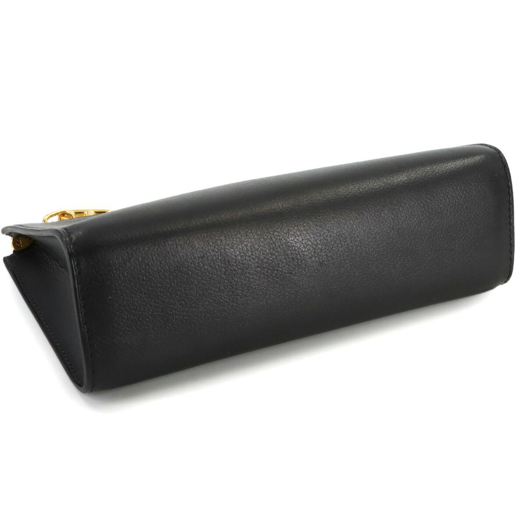 Hermes Zip and Go PM Pouch Evercolor Black Chaine D'ancre Gold — view 5